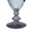 Set di 6 Calici da vino Indaco in cristallo Blu e Ametista