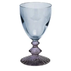 Set di 6 Calici da vino Indaco in cristallo Blu e Ametista