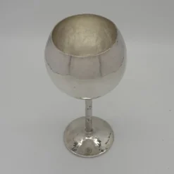 Set di 6 Calici da Vino in Ottone Argentato