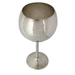 Set di 6 Calici da Vino in Ottone Argentato