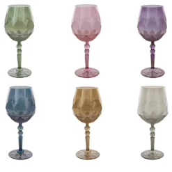 Set di 6 Calici da Vino in Vetro Alkimia 03