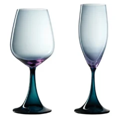 Set di calici da vino Mille e Una Notte: Champagne e Brunello Indigo di NasonMoretti e Stefano Marcato