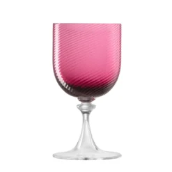 Set di 6 calici da vino twisted Rubino rossi