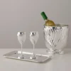 Set di 2 Calici Twisted placcati argento