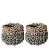 Set di 2 Canapa Gray Basket #3 di Rosanna Contadini