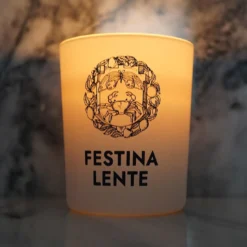 Set di 2 candele bianche La Signora