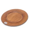 Set di 6 caricatori rotondi in legno grigio
