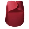 Set di 2 cestini Bloom in pelle rossa di Viola Tonucci