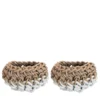 Set di 2 cestini Canapa White #1 di Rosanna Contadini