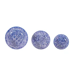 Set di 3 ciotole Arabeschi Blu di Lorenza Adami