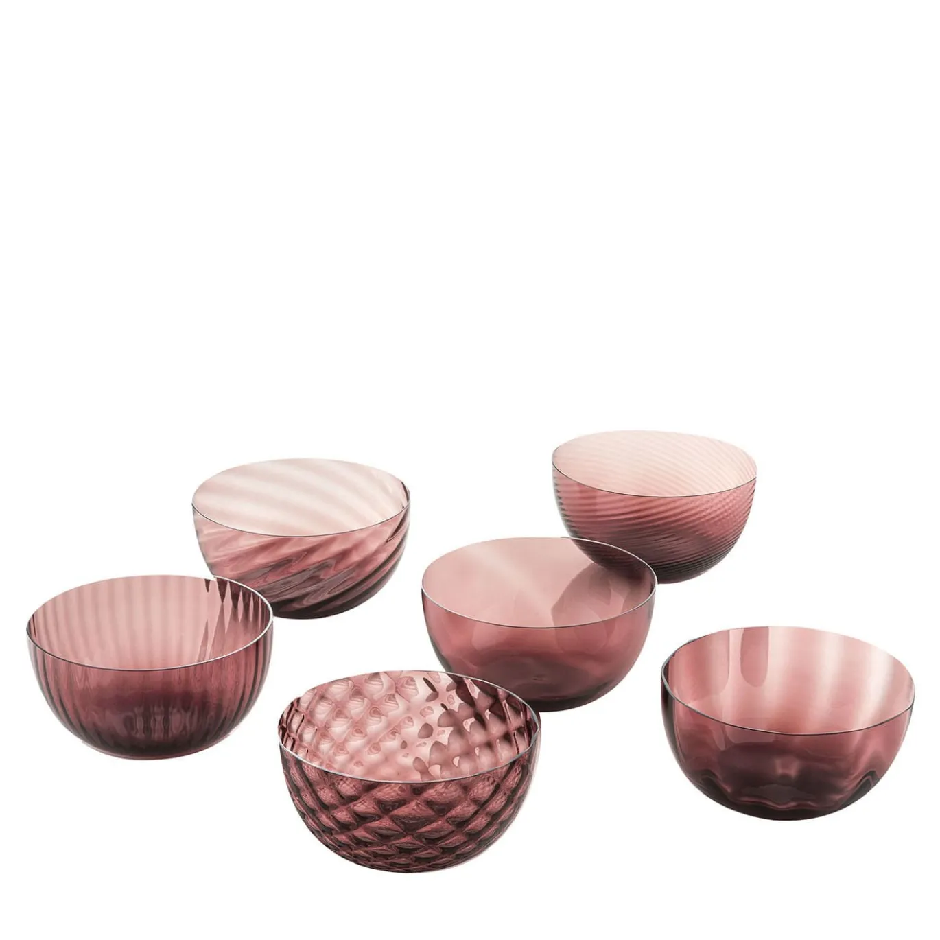 Set di 6 ciotole assortite Idra Purple
