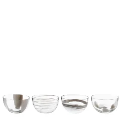 Set di 4 ciotole bianche Le Diverse