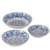 Set di 3 ciotole Fiore Azzurro di Lorenza Adami