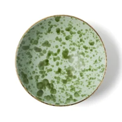 Set di 2 ciotole in ceramica verde