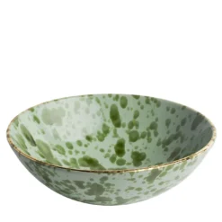 Set di 2 ciotole in ceramica verde