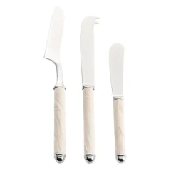 Set di 3 coltelli da formaggio Corallo White