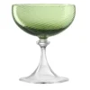 Set di 6 coppe da champagne Soraya verdi twisted