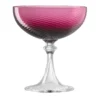 Set di 6 coppe da champagne twisted rosso Rubino