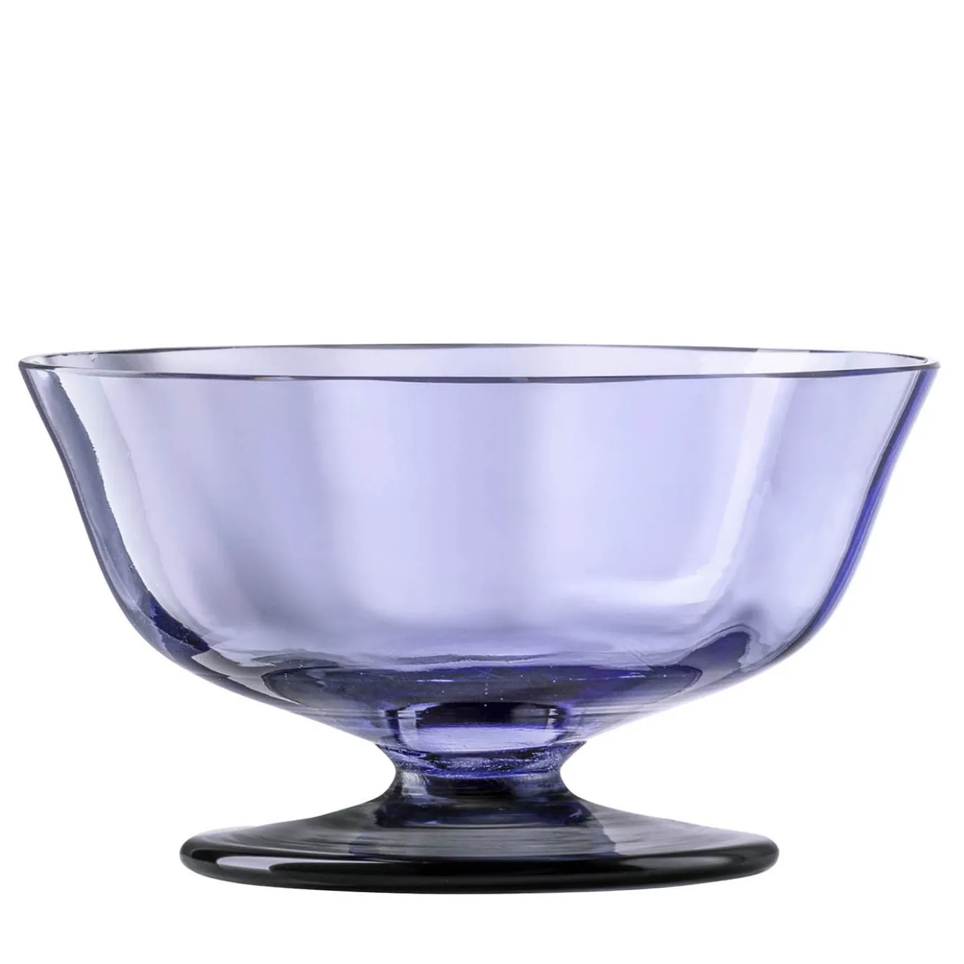 Set di 6 coppe da dessert in vetro Glicine Purple Twisted