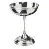 Set di 2 coppette per gelato Spiga di Grano in metallo argentato