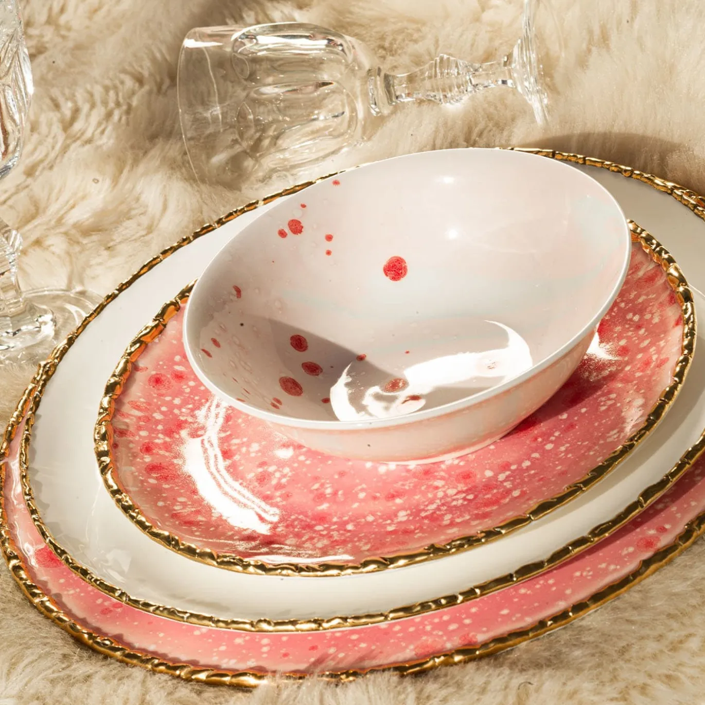 Set di due piatti da dessert Coupe Berry