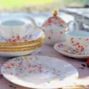 Set di due tazze da caffè e piattino Confetti