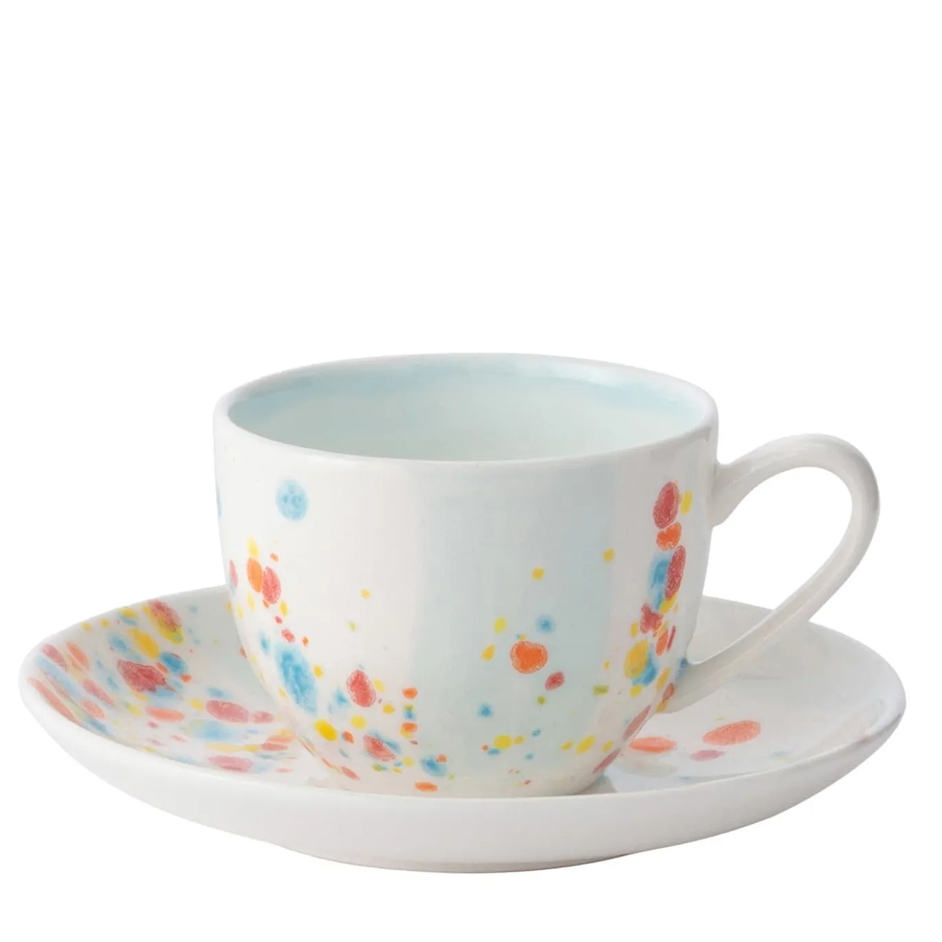 Set di due tazze da caffè e piattino Confetti