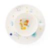 Set di due tazze e piattini da caffè Seabed White