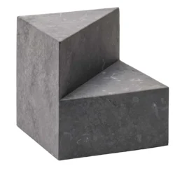 Set di 2 fermalibri Kilos in marmo nero Marquina by Elisa Ossino