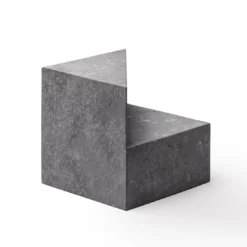 Set di 2 fermalibri Kilos in marmo nero Marquina by Elisa Ossino
