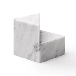 Set di 2 fermalibri Kilos in marmo di Carrara bianco di Elisa Ossino
