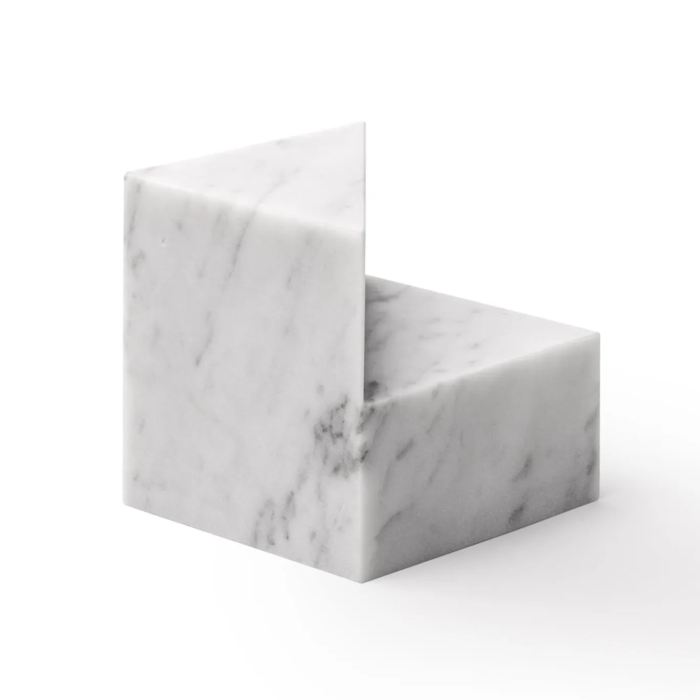 Set di 2 fermalibri Kilos in marmo di Carrara bianco di Elisa Ossino