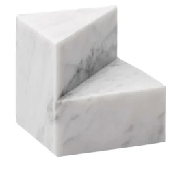 Set di 2 fermalibri Kilos in marmo di Carrara bianco di Elisa Ossino