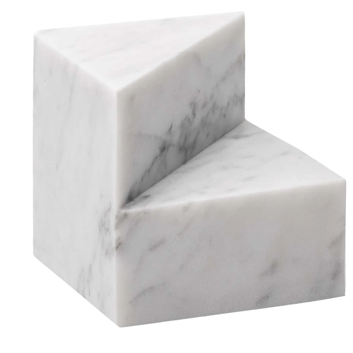 Set di 2 fermalibri Kilos in marmo di Carrara bianco di Elisa Ossino