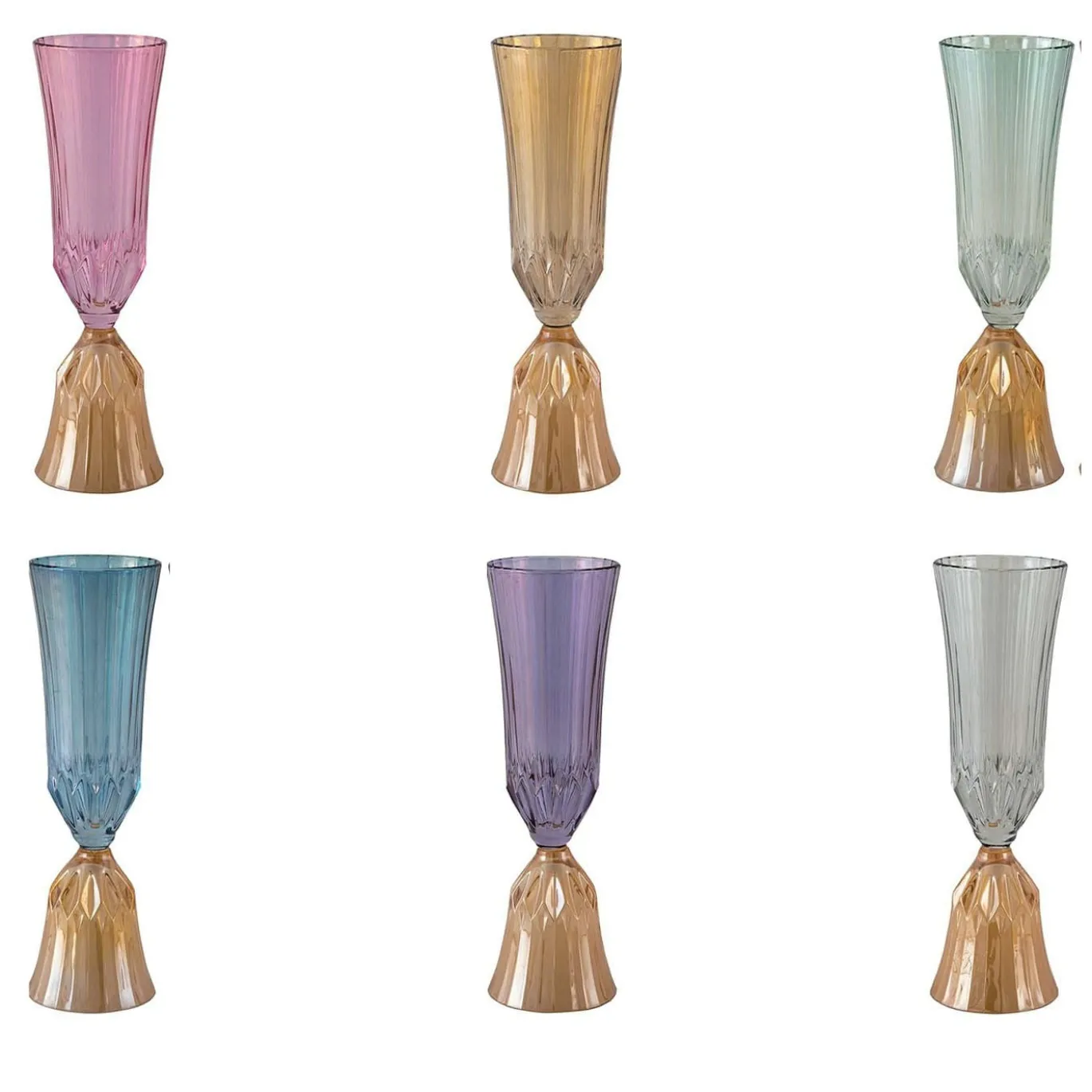 Set di 6 flauti Canaletto