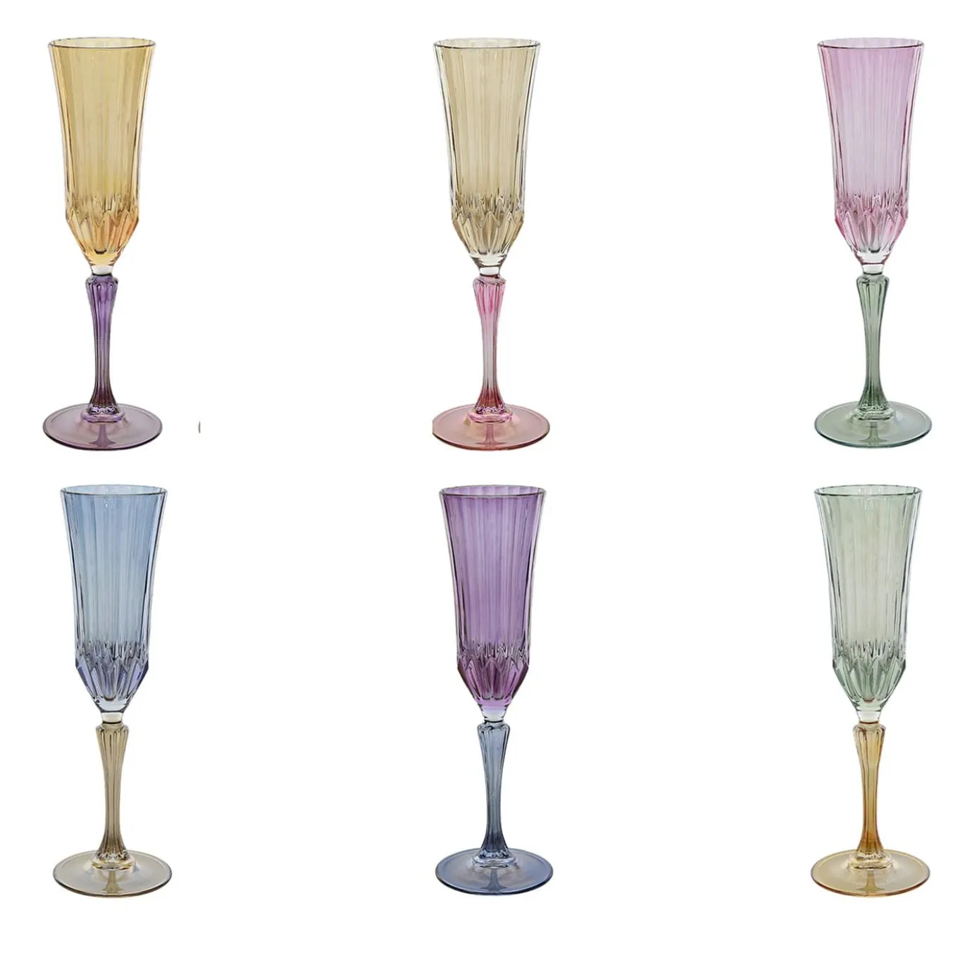 Set di Flûte Multicolore Soffiati a Bocca Rainbow