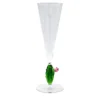 Set di 4 flute Cactus Mania in verde