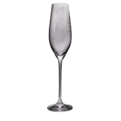 Set di 6 flute da champagne con citazione