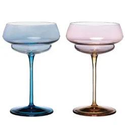 Set di 2 flute da champagne decorate a mano Suite