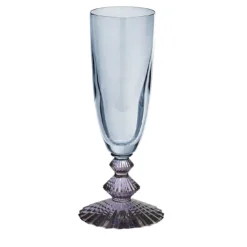 Set di 6 flute Indaco in cristallo Blu e Ametista
