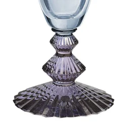 Set di 6 flute Indaco in cristallo Blu e Ametista