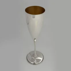 Set di 6 Flute in Ottone Oro e Argento per Champagne