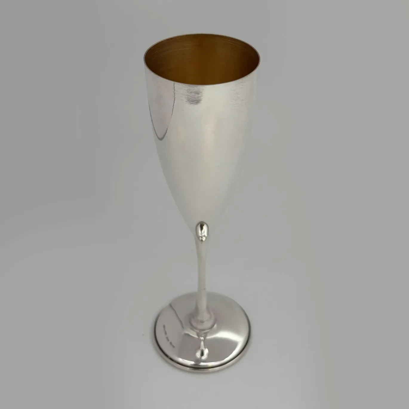 Set di 6 Flute in Ottone Oro e Argento per Champagne