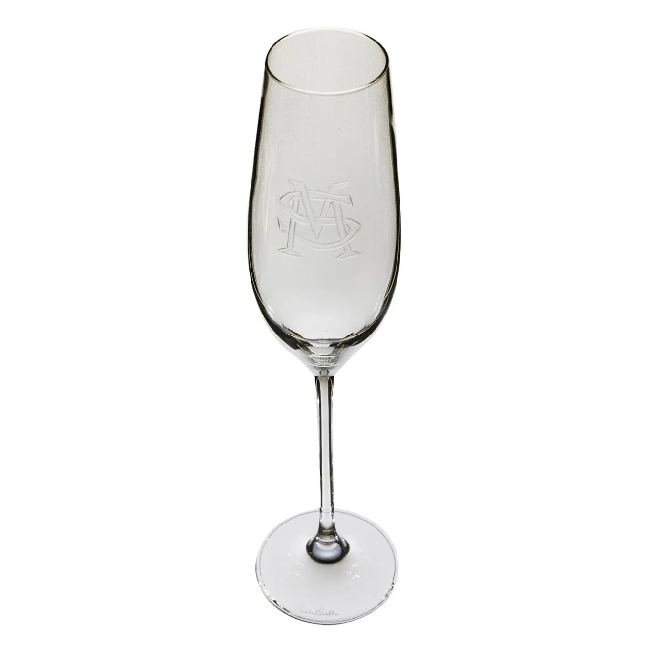 Set di 6 flute trasparenti monogrammati Monaco