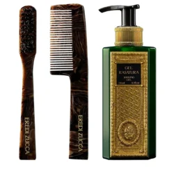 Set di gel da barba e accessori per barba e baffi