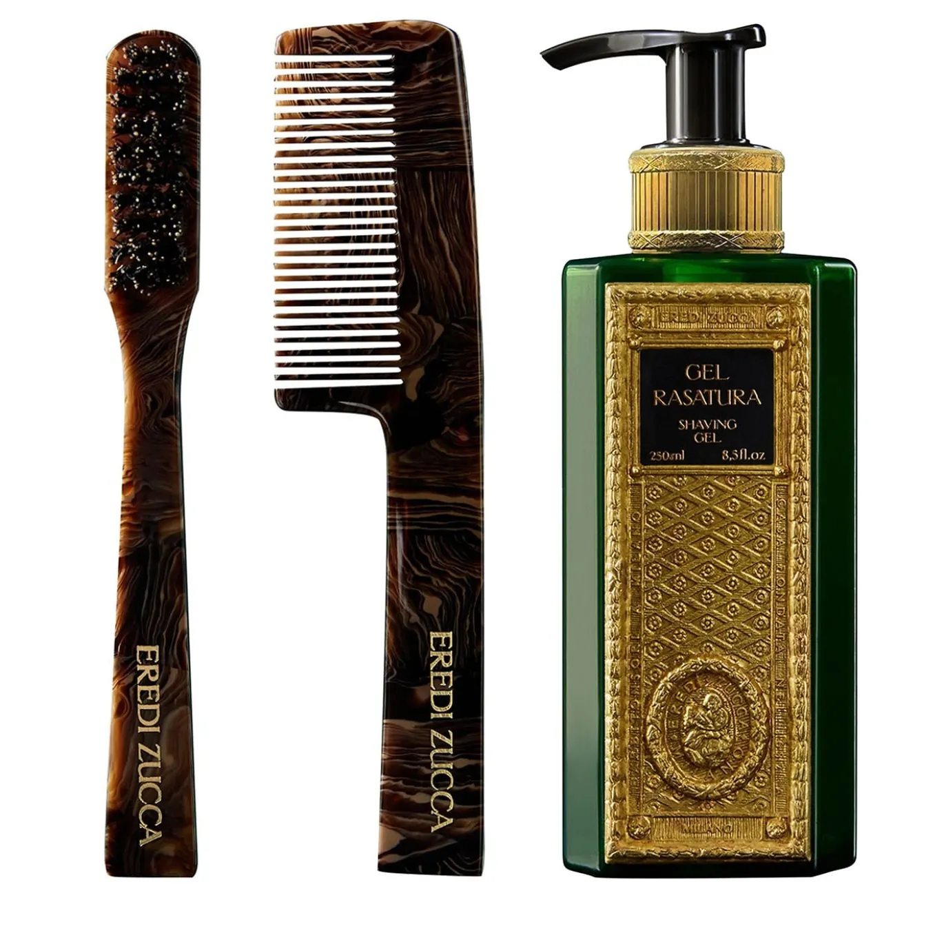 Set di gel da barba e accessori per barba e baffi