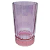 Set di 2 grandi bicchieri tumbler rosa-viola con base di Duccio