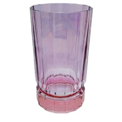 Set di 2 grandi bicchieri tumbler rosa-viola con base di Duccio