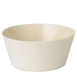 Set di 6 grandi ciotole in ceramica bianca opaca