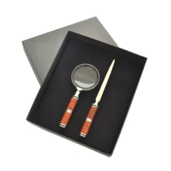 Set di lenti d'ingrandimento e coltelli di carta Heather Briar di N. Basso